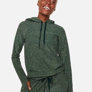 Outdoor Voices Women All Day-Cloudknit Spruce Green Hoodie Sweatshirt Size L